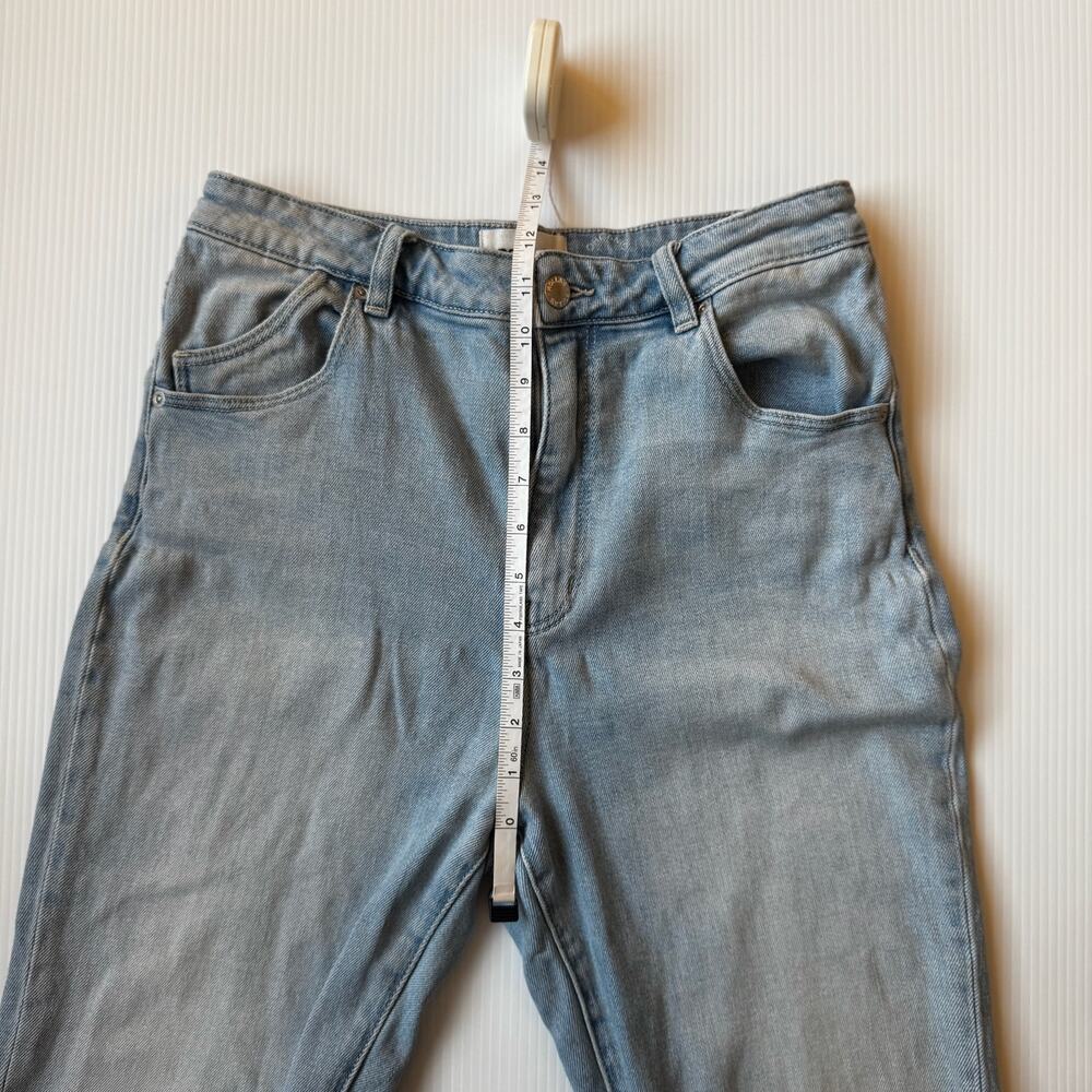 Rollas Dusters Bootcut Crop Jeans Distressed Sz 29 Y2K Denim Festival 70s Flare - Picture 9 of 16